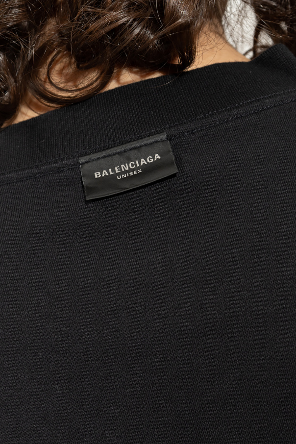 Black T-shirt with inside-out effect Balenciaga - Vitkac Norway